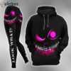 Purple Scary Face Nightmare Combo Hoodie and Leggings