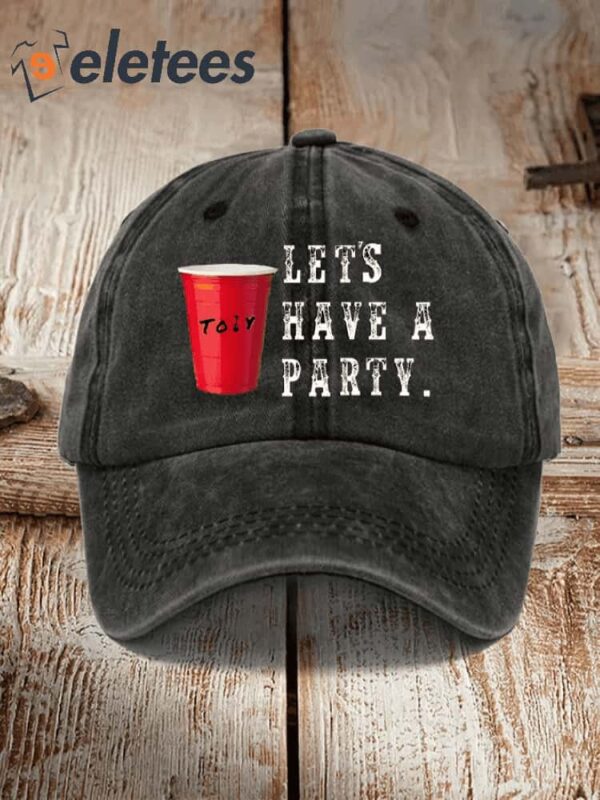 Red Solo Cup Let’s Have A Paty RIP Toby Hat
