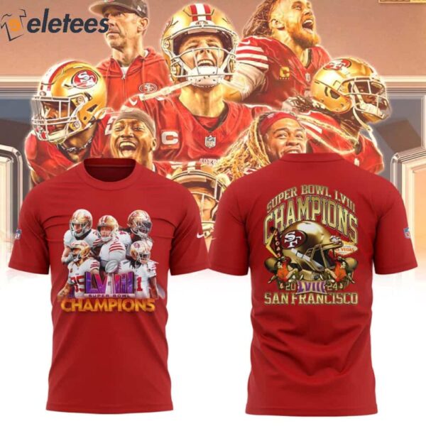 SF 49ers 2024 Super Bowl Champions Shirt