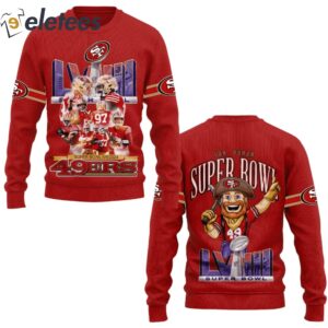 SF 49ers Las Vegas Super Bowl LVIII 2024 3D Sweatshirt