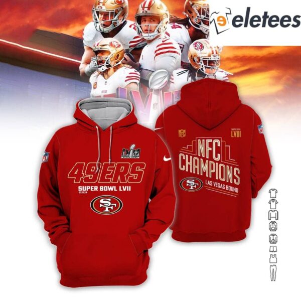 SF 49ers Super Bowl LVIII NFC Champions Hoodie