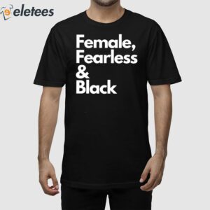 Sheryl Swoopes Female Fearless And Black Shirt