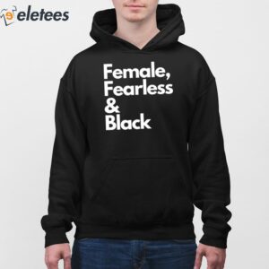 Sheryl Swoopes Female Fearless And Black Shirt 3