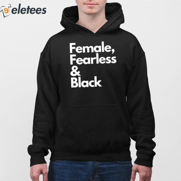 Sheryl Swoopes Female Fearless And Black Shirt