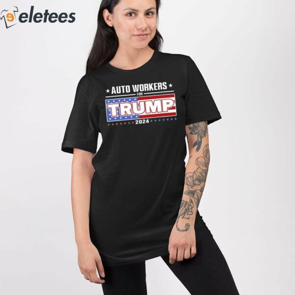 Simon Ateba Auto Workers For Trump 2024 Shirt