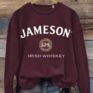 St Patrick’s Day Clover Print Sweatshirt