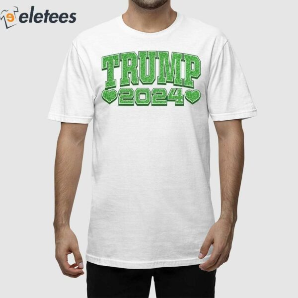 St. Patricks Day Themed Trump 2024 Shirt