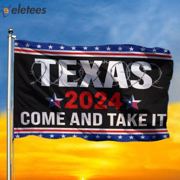 Texas Come And Take It Border Razor Wire Flag