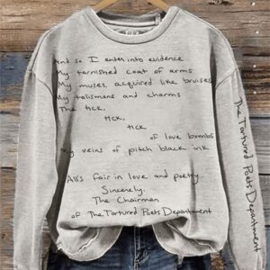 The Tortured Poets Department Inspired Washed Sweatshirt1