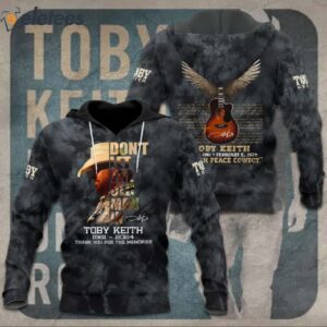 Toby Keith 1961-2024 RIP Cowboy Thank You For All The Memories 3D Hoodie