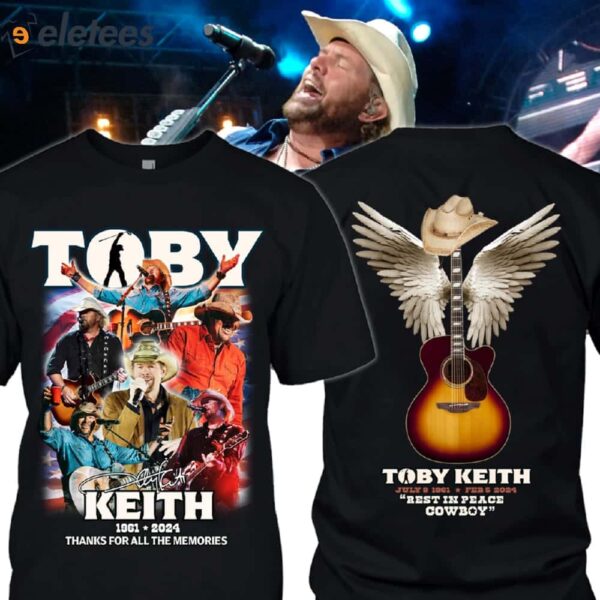 Toby Keith 1961-2024 RIP Cowboy Thank You For All The Memories Shirt