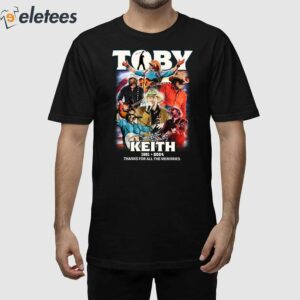 Toby Keith 1961 2024 RIP Cowboy Thank You For All The Memories Shirt 2