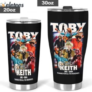 Toby Keith 1961 2024 RIP Cowboy Thank You For All The Memories Tumbler 2