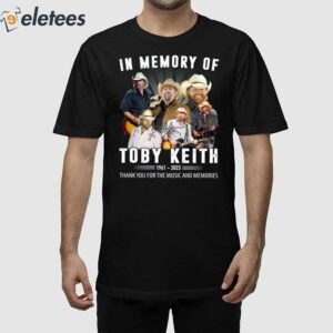 Toby Keith If Memory Of 1961 2024 Thank You For The Music And Memories Shirt 2