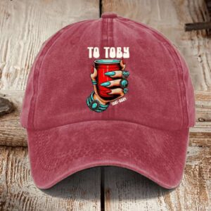 Toby Keith Red Solo Country Music Print Unisex Hat1