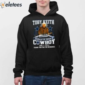 Toby Keith Shouldve Been A Cowboy 1961 2024 Thank For The Memories Shirt 4