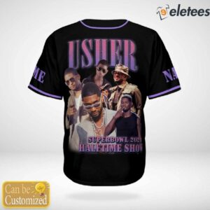 Usher Super Bowl LVIII 2024 Halftime Show Baseball Jersey 3