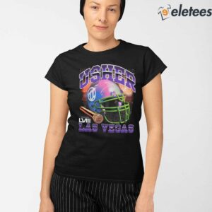 Usher Super Bowl LVIII Collection Mitchell Ness Black Event Night Shirt 2