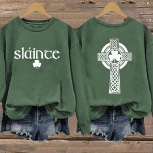 Women’S St Patrick’s Day Printed Sweatshirt