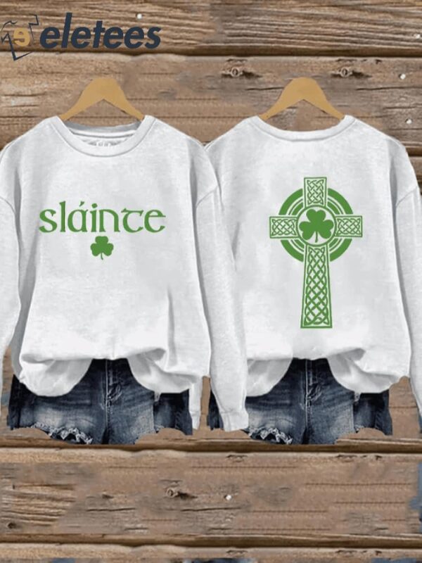 Women’S St Patrick’s Day Printed Sweatshirt