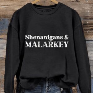Womens Shenanigans And Malarkey Print Sweatshirt1
