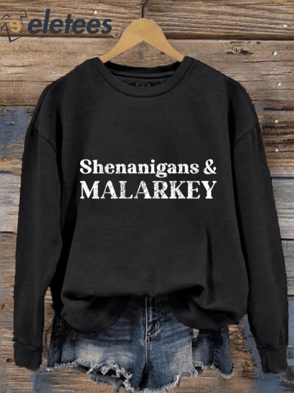 Women’s Shenanigans And Malarkey Print Sweatshirt