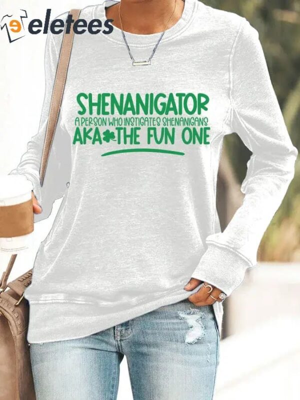 Women’s Shenanigator St. Patrick’s Day Print Sweatshirt