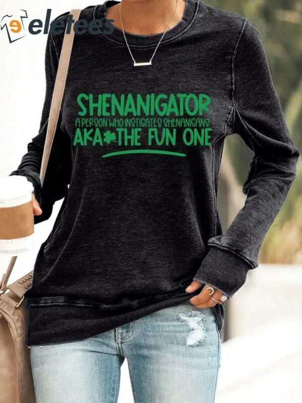 Women’s Shenanigator St. Patrick’s Day Print Sweatshirt