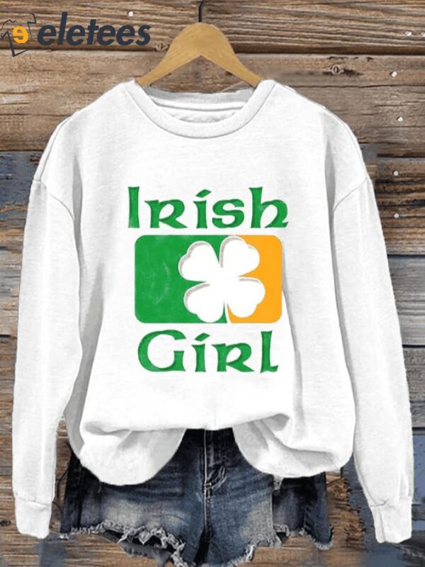 Women’s St. Patrick’s Day Casual Printed Long Sleeve Sweatshirt