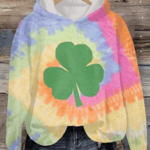 Women’s St Patrick’s Day Colorful Print Casual Sweatshirt