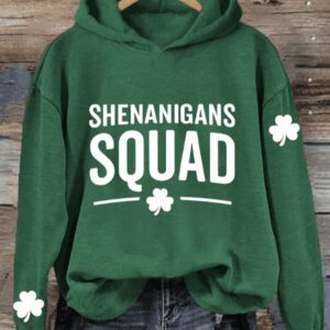 Women’s St Patricks Day Shenanigans Squad Hoodie