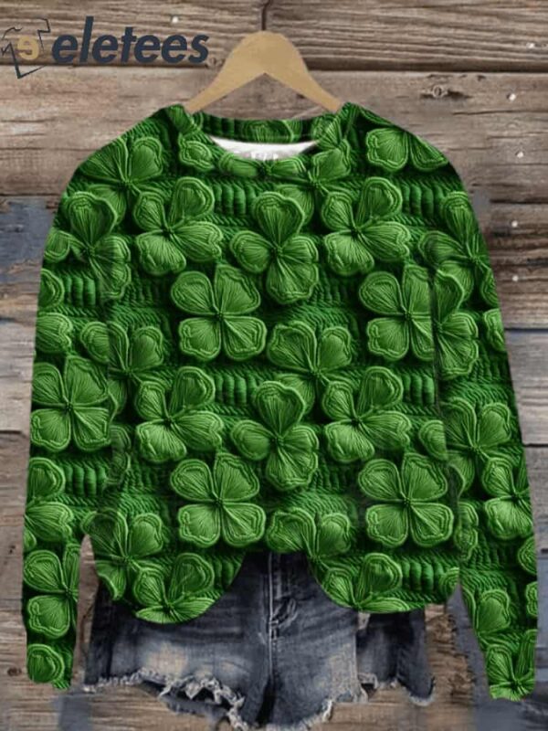 Women’s St. Patrick’s Day Print Sweatshirt