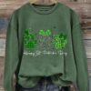 Women’s St. Patrick’s Day Printed Long Sleeve Sweatshirt