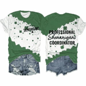Women’s St. Patrick’s Professional Shenanigans Coodinator Contrast Print Shirt