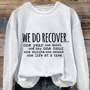 Womens When We Recover Loudly We Keep Others From Dying Quietly Mental Health Printed Sweatshirt1