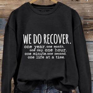 Womens When We Recover Loudly We Keep Others From Dying Quietly Mental Health Printed Sweatshirt2
