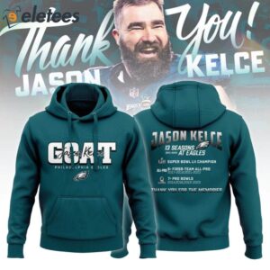 13 Seasons At Eagles Goat Jason Kelce Shirt1