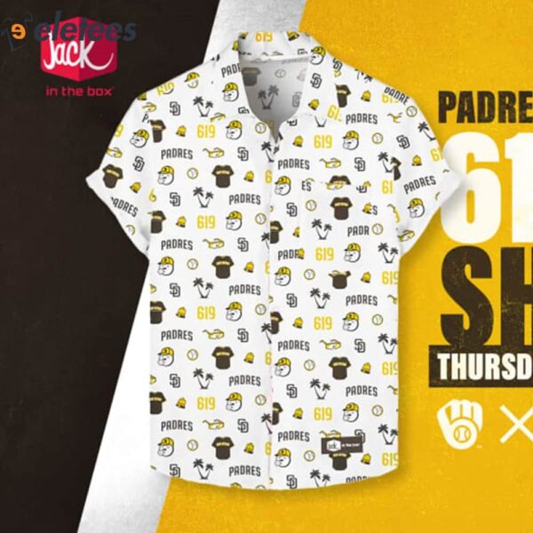 2024 Padres 619 Aloha Shirt Giveaway