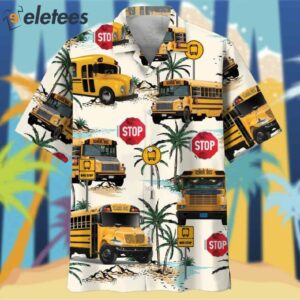 Aloha School Bus Hawaiian Shirt