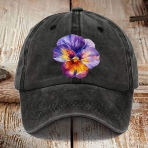 Alzheimers Purple Floral Hat