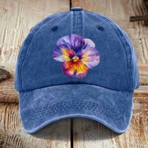 Alzheimers Purple Floral Hat1