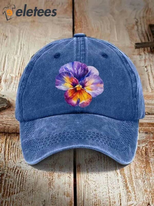 Alzheimer’s Purple Floral Hat