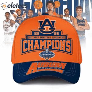 Auburn 2024 SEC Mens Basketball Tournamet Champions Cap