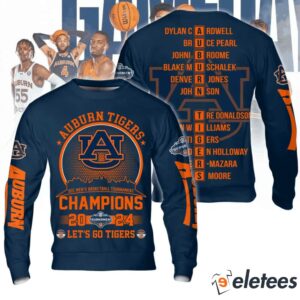 Auburn Basketball 2024 SEC Champions 3D Shirt1