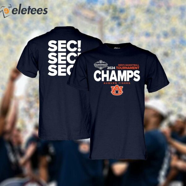 Auburn Basketball 2024 SEC Championship Shirt