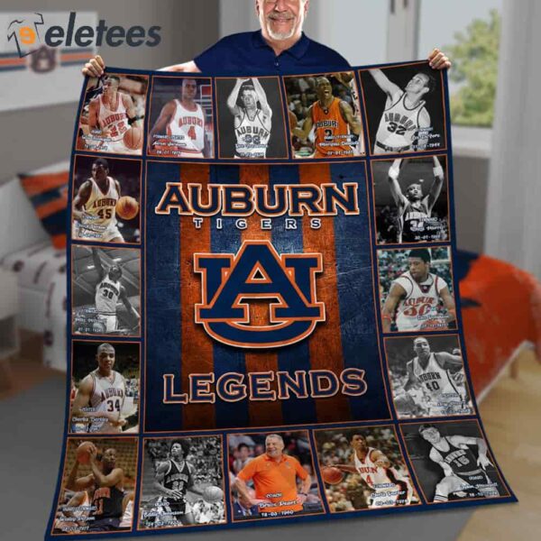 Auburn Basketball Legends Blanket
