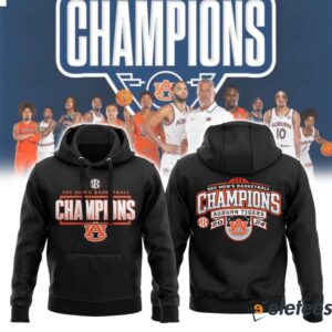 Auburn Mens Basketball 2024 SEC Mens Basketball Champions Hoodie Combo