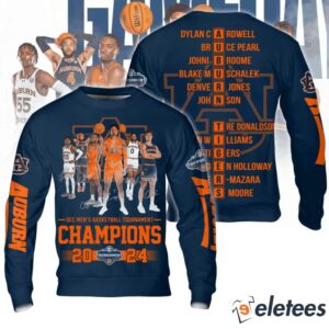 Auburn SEC Mens Basketball Tournamet Champions 2024 Shirt1