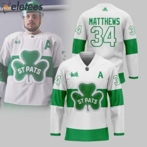 Auston Matthews Maple Leafs St. Pat’s Jersey