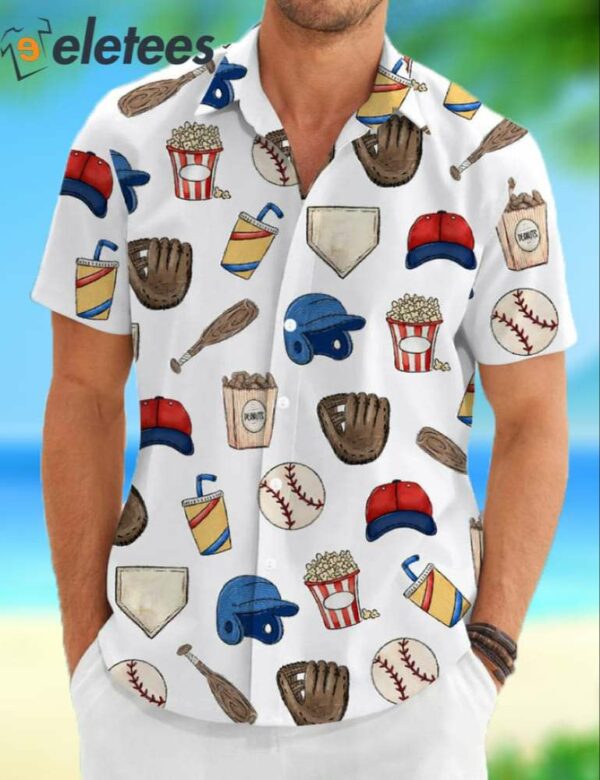 Baseball Dad Hawaiian Shirt